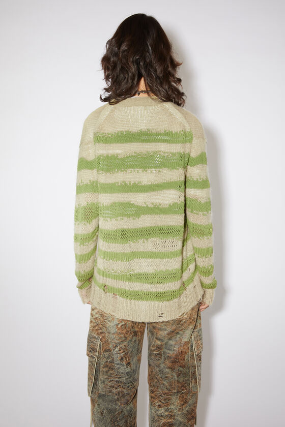 (image for) Sturdy Distressed stripe cardigan